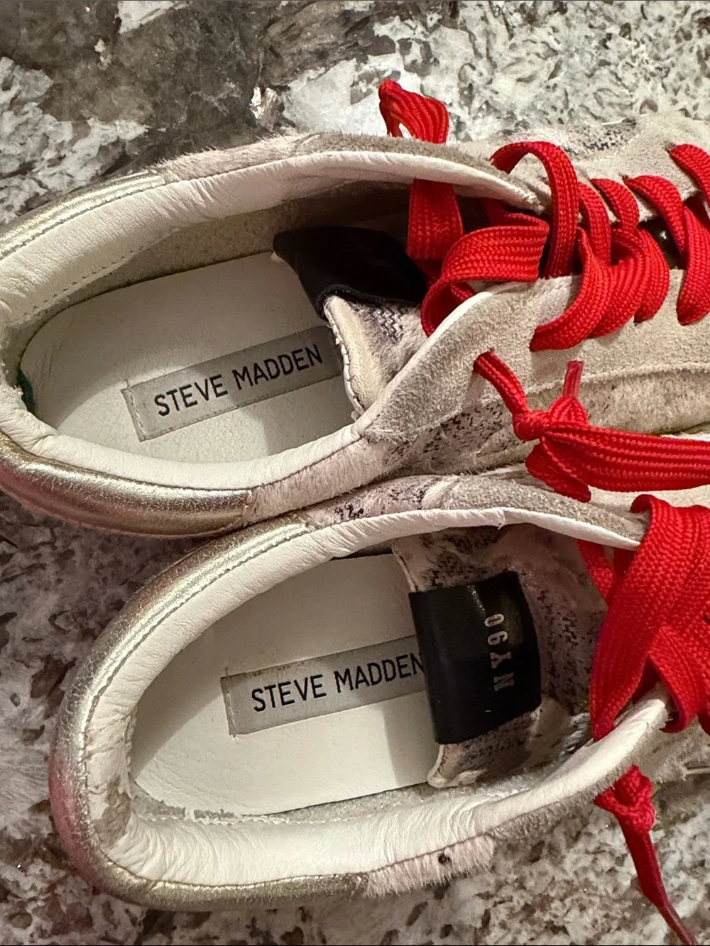 Steve Madden Philosophy NY90 Calf Hair Sneakers size 8.5